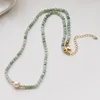 Natürliche burmesische Jade Halskette Süßwasser Perle Anhänger Halsband Perlen Halskette für Frauen Schmuck Geschenk