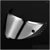 Casques de moto compatibles pour GSB-361 Sun Visor FL Face Shield Street Motos Casque Vent Sunsn Lentille Anti-Scratch Drop Livrer Otgh6