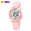 손목 시계 Skmei 다채로운 LED 어린이 디지털 방수 경보기 어린이 시계 Montre Enfant Boys Girls Sport Watch