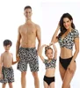 NEUE Familie Passenden Outfit Bademode Frauen Badeanzug Vater Mutter Tochter Kind Sohn Mädchen Badeanzug Bikini Sommer Strand Kleid1425117