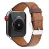 For applewatch Apple Watch strap iwatch leather strap Sharp tail buckle belt full-grain leather 38/40/42/44mm Series 1~5 generation