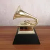 Decorative Objects & Figurines 2021 Grammy Trophy Music Souvenirs Award Statue Engraving 11 Scale Size Metal Modern Golden C3046