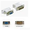 Computer Cables Connectors S 100st / Lot DVI 24Add1 / 24Add5 till VGA Adapter Dual Monitor Connector Converter Drop Delivery Computers Ne Otdig