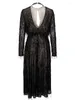 Casual Dresses Elegant Sequins Evening Gown Women Sexy Backless Long Party Tassel Even Robe Femme Formal Vestido