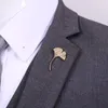 Broschen Metall Blatt Männer Anzug Hemd Kragen Pins Schal Schnalle Abzeichen Corsage Vintage-Schmuck Geschenke Für Frauen Zubehör