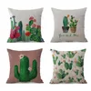 Kussen Creatieve Cactus Cover Tropische Planten Afdrukken Sierhoes Woondecoratie Kussensloop Funda De Almohada
