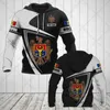 Benutzerdefinierte Name Moldawien Emblem Sport Stil Hoodies Lose Herren Mode Sweatshirts Junge Casual Kleidung Übergroße Streetwear