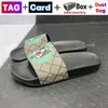 Designer Beach Slide Pantoufles plates Sandales d'été Hommes Femmes Pantoufle Sandale intérieure Chaussures d'extérieur Caoutchouc Diapositives d'été Plate-forme Casual Douche Flip Flop