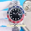 L'usine CLEAN produit une montre pour hommes entièrement automatique 2836/3186/3285, 40 mm, anneau en céramique rouge et bleu, cadran météorite, acier 904L, super version