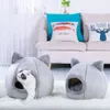 Dog Long Plush Dounts Beds Pet Kennel Super Soft Fluffy Comfortable Dog Cat Bed House Soft Kennel Puppy Cushion Pet Mat Supplies2898