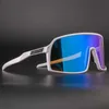 Diseñador de gafas al aire libre 0akley Deportes Ciclismo Gafas de bicicleta al aire libre 3 lentes Gafas de sol fotocromáticas polarizadas Pesca Correr Deportes Hombres Mujeres