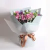 Emballage de fleurs en papier rayé mat imperméable, 20 pièces, pour Bouquet de fleurs, cadeau, fournitures de fleuriste, papier d'emballage 319x