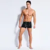 Cuecas moda pvc couro wetlook rendas até sexy shorts calcinha homens clubwear ecopelle fitness calcinha fetiche trajes eróticos