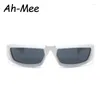 Sunglasses 2024 Y2K Steampunk Women Punk Goggle Brand Designer Sun Glasses Men Silver Mirror Shades Cycling Eyewear UV400