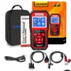 Lecteurs de code Outils d'analyse Kw870 6V 12V Testeur de batterie de moto de voiture Obd2 Outil de diagnostic Scanner 2 en 1 Test de charge de démarrage pour l'Otch3