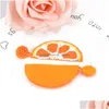 Charme Criativo Fruta Estilo Limão Laranja-Em Forma Com Frisado Dangle Brincos Verão Cool Beach Handmade Tecido Declaração Para Wo Dhgarden Dhnhy