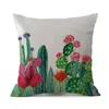 Funda De almohada creativa con estampado De plantas tropicales, Funda De almohada para decoración del hogar