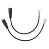 Computer Cables 5pcs 2-pin 4-pin Data Line 25cm USB 2.0 Type-C Power Supply Extension Wire Cable Charger Connector Male Female Plug