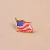 Creative The United States Flag Lapel Pins Small Enamel USA Americans Waving Flag Badge for Men Tie Hat Backpack Pins Jacket257a