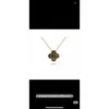 Дизайнерское ожерелье с подвеской Sweet Love, ожерелье Vanca Jade v Golden Clover, классическая белая фритиллярия, цепочка с воротником из черного агата в подарок для подруги H2sw