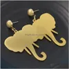 Dangle Chandelier New Arrived Fashion Punk Gold Plated Alloy Animal Skl Bird Elephant Deer 6 Styles Drop Delivery Jewelry Ear Dhgarden Dhlb9