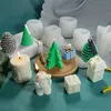 Strumenti artigianali Stampo per candele in silicone Stampo per albero di Natale Forma 3D Resina epossidica Torta al cioccolato Forma di stampo fatto a mano per candele209a