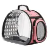 Strollers Transparent Pet Bag Portable Cat Carrier Bag Breathable for Small Dog Cat Foldable Washable Comfortable And Spacious Bag