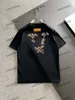 Xinxinbuy Мужская дизайнерская футболка 2024 кожаная с рисунком буква жаккардовая с коротким рукавом хлопковая женская серая, черная, белая, S-3XL