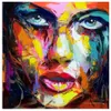 Francoise Nielly Paleta LNIFE retrato Cara Pintura al óleo Pintado a mano Personaje figura lienzo pared Imagen artística para sala de estar LJ235x