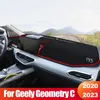 Accessori interni per Geely Geometry C 2024 Cruscotto per auto Tappetino per copertura parasole Tappetino antiscivolo per scrivania