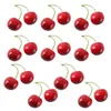 Décoration de fête, 10 paires de fausses cerises, modèle de fruit artificiel, livraison directe