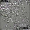 Tırnak Sanat Dekorasyonları 30/40 PCS Aurora Irregar Kristal Takılar Rhinestones Karışık Boyutlu Süper Parlak Aşk Yıldızları Düz ​​Reçine Damlası D OTXF0