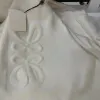 24SS Nuovo maglione da donna Autunno Trendy Top a maniche lunghe High-end Slim Pullover Cappotto Designer Maglione Donna Bianco Maglioni a maglia sottile