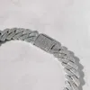 Luxury Fashion Jewelry Hip Hop Moissanite 19 Mm Cuban Chain for Men's 18k White Gold Iced Out Miami Link Chain at Factory Price