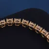 Chaîne en or massif personnalisée 10k 14k 18k, 3mm 4mm 5mm 6.5mm, Moissanite Lab, diamant naturel, chaîne à maillons de Tennis, colliers et bracelets