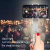 Stabilisateur de lumière de remplissage Bluetooth à cardan portatif avec trépied, bâton de selfie pour smartphone Xiaomi iPhone Samsun, caméra d'action vidéo