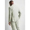 Mens Suits Summer Beach Linen Men 3 Pieces Costume Homme Latest Design Terno Masculino Wedding Groom Fashion Blazer Sets Clothing