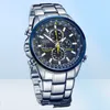 MEN039S Bekijk Top Luxury Business Quartz Watch Men Waterproof Blue Angel World Chronograph Casual Steel Band Watch for Men 22041720533