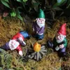 Miniature Garden Gnome Figurines Funny Mini Gnomes Elf Figure Micro Resin Fairy Garden Dwarf Kit for Terrarium Bonsai Decoration 22392