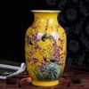 Vaso grande in ceramica di Jingdezhen Vaso di fiori colorato composizione floreale nuovo soggiorno cinese decorazione domestica2684