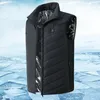 Gilets pour hommes unisexe USB gilet de chauffage électrique 9 zones manteau chaud manteau intelligent avec poche à fermeture éclair pour le trekking en plein air