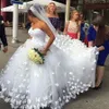 Ball Gowns Wedding Dress 2024 Handmade Butterfly Sweetheart Cathedral Train Dainty Bridal Wedding Gowns Dresses vestido de noiva