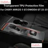 Anderes Innenzubehör für Chery Arrizo 5 Gt/Omoda Gt 22–23, Auto-Mittelkonsole, transparente TPU-Schutzfolie, Anti-Kratz-Reparatur, Otfzt