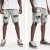 Jeans pour hommes Hommes Denim Shorts Style d'été en détresse avec trous déchirés Multi poches Slim Fit Coréenne Jeunesse Tendance de la mode
