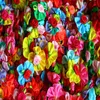 80 Stück neue Haustier-Haarbögen im Blumen-Stil, Gummibänder, niedliches Blütenblatt-Zubehör für die Fellpflege, Topknot248D