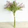 Fleurs décoratives 6 pièces Mimosa artificielles faites à la main, créatives et réalistes en soie, fleur de haricot d'acacia en peluche, faux salon