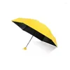 Guarda-chuvas Mini guarda-chuva dobrável tamanho de bolso pequeno durável para chuva e sol ambos quadro reforçado GXMA