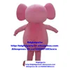 Mascot Costumes Pink Elephant Elephish Mascot Costume dla dorosłych kreskówek strój postaci kombinezon z zamówieniem biznesowym