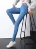 Women's Jeans Skinny Hight Waist Women Pencil Spring Fall Korean Oversize 6xl Stretch Denim Pants Streetwear Vintage Casual Kot Pantolon