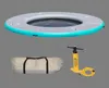 Round Inflatable Floating Sea Boat Docks Air Swim Platform Water Jet Ski Air Dock with safe net Lounge Mat For Swimming6713834